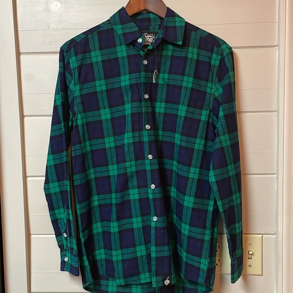 Cakeworthy Green Plaid Button Down Hocus Pocus Size S. - Picture 2 of 7
